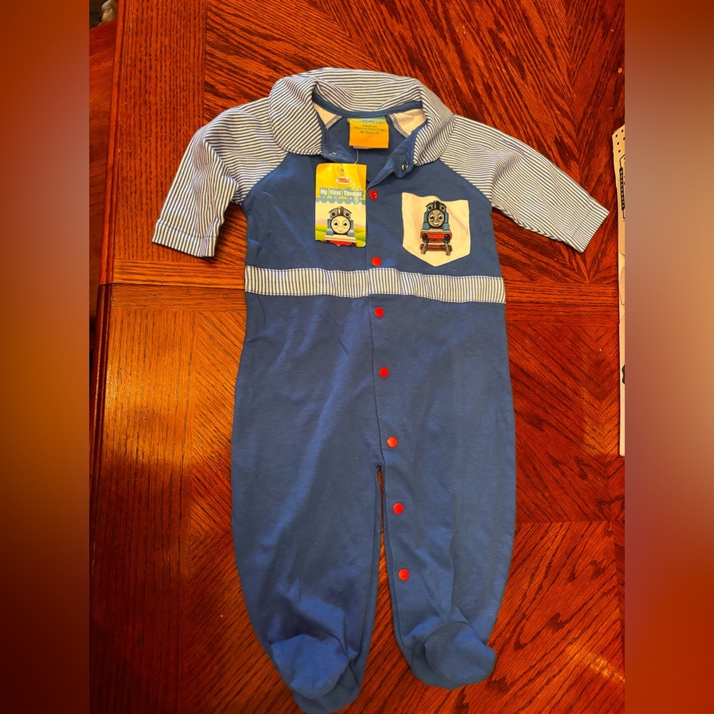 2001 Limited Edition Thomas & Friends Blue and White Bodysuit